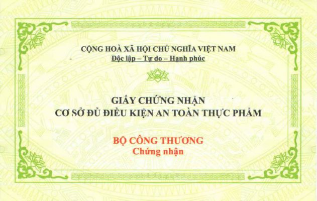 Xin cấp giấy ph&eacute;p an to&agrave;n vệ sinh thực phẩm tại Vĩnh Y&ecirc;n