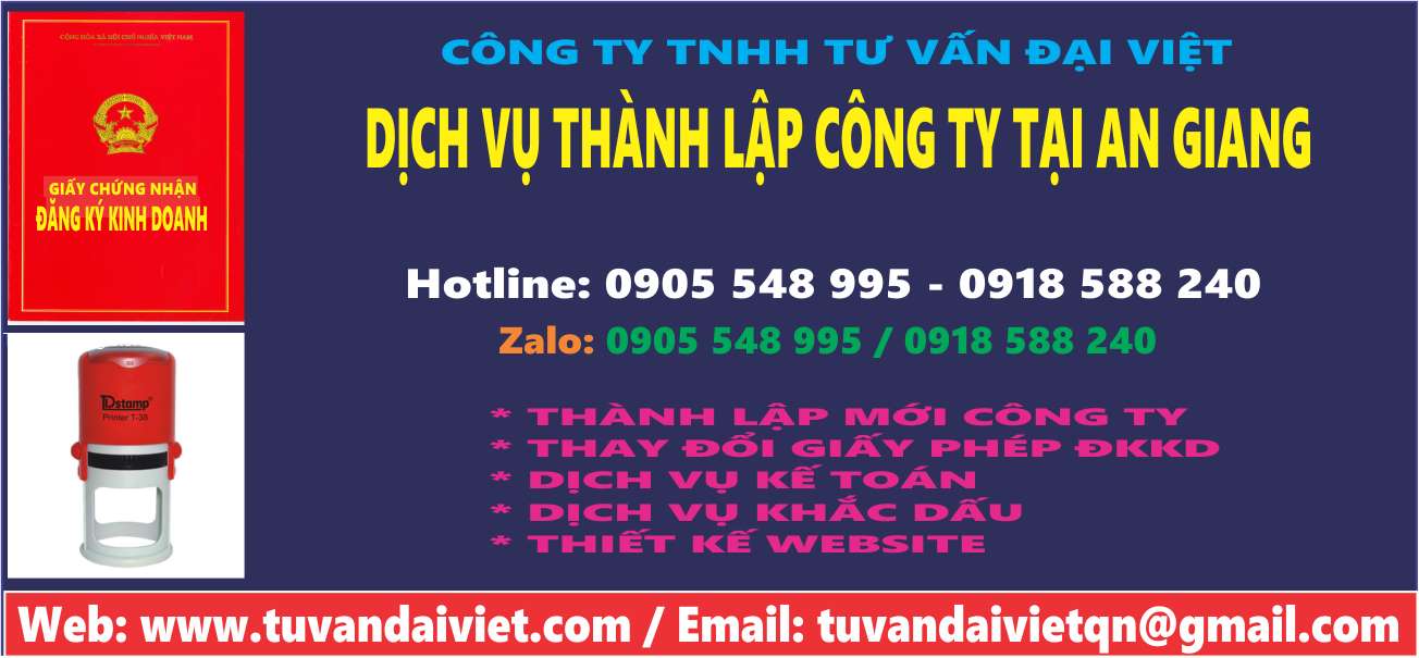 Dịch Vụ L&agrave;m Giấy Ph&eacute;p Kinh Doanh Tại An Giang