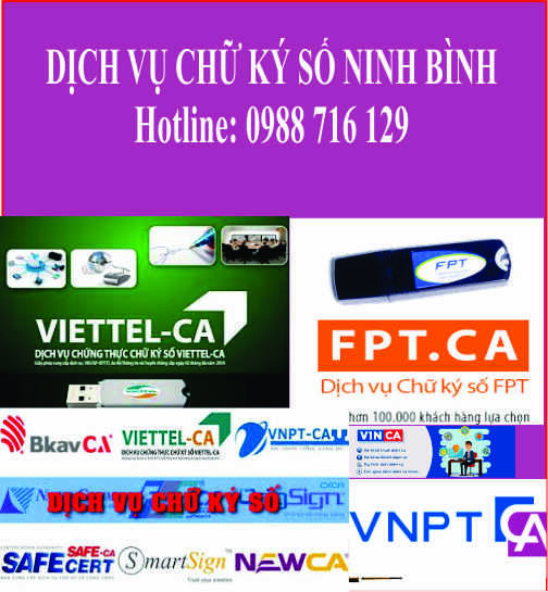 Dịch Vụ Chữ K&yacute; Số Tại Ninh B&igrave;nh