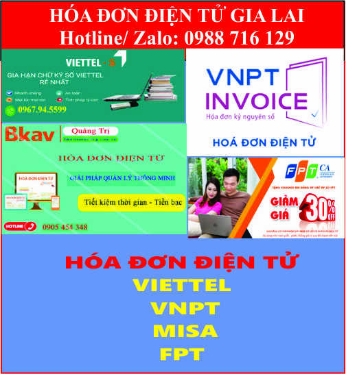 Dịch vụ h&oacute;a đơn điện tử tại Gia Lai